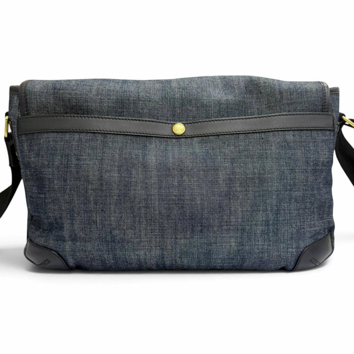 Great HUNTING WORLD Shoulder Bag Carryall Messenger bag with logo Indigo blue