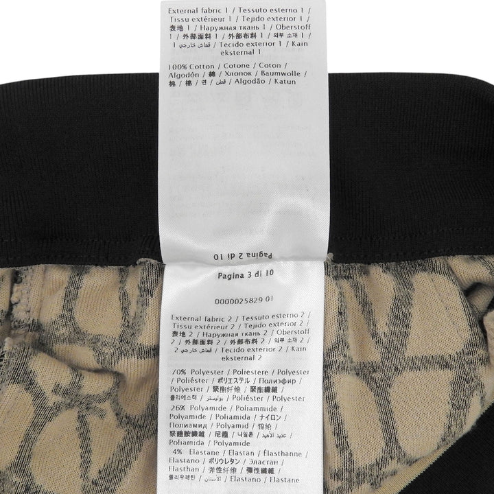 Great VALENTINO Shorts Iconograph Sponge Jersey beige cotton Women S 4B3MD06F8GA