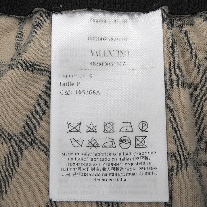 Great VALENTINO Shorts Iconograph Sponge Jersey beige cotton Women S 4B3MD06F8GA