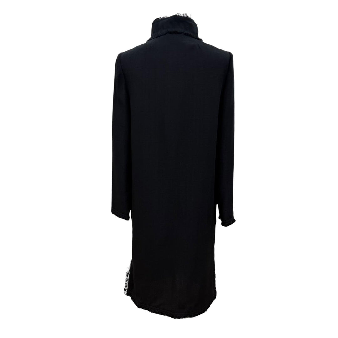 Pristine DOLCE&GABBANA coat Long stand-collar coat black Rayon Women 36