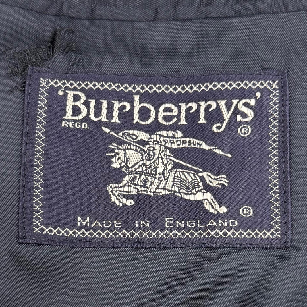 Excellent Burberrys tailored jacket Navy wool mens