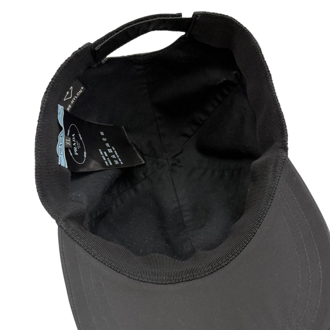 Great PRADA cap black recycled polyamide mens XL 1HC274