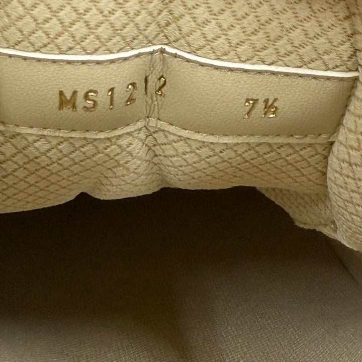 Excellent LOUIS VUITTON sneakers beige mesh mens 7.5