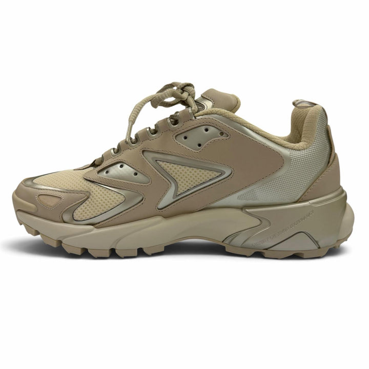 Excellent LOUIS VUITTON sneakers beige mesh mens 7.5