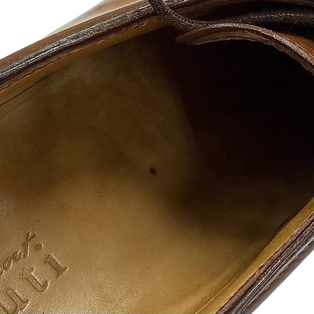 Discounted Very Good Berluti Leather shoes Ultima U-tip lace-up Brown leather mens 8.5