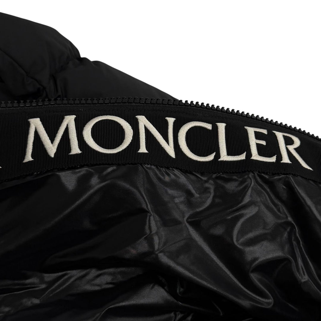 Great MONCLER Down jacket MONTCLA Logo embroidered hooded zip-up jacket Nylon 00