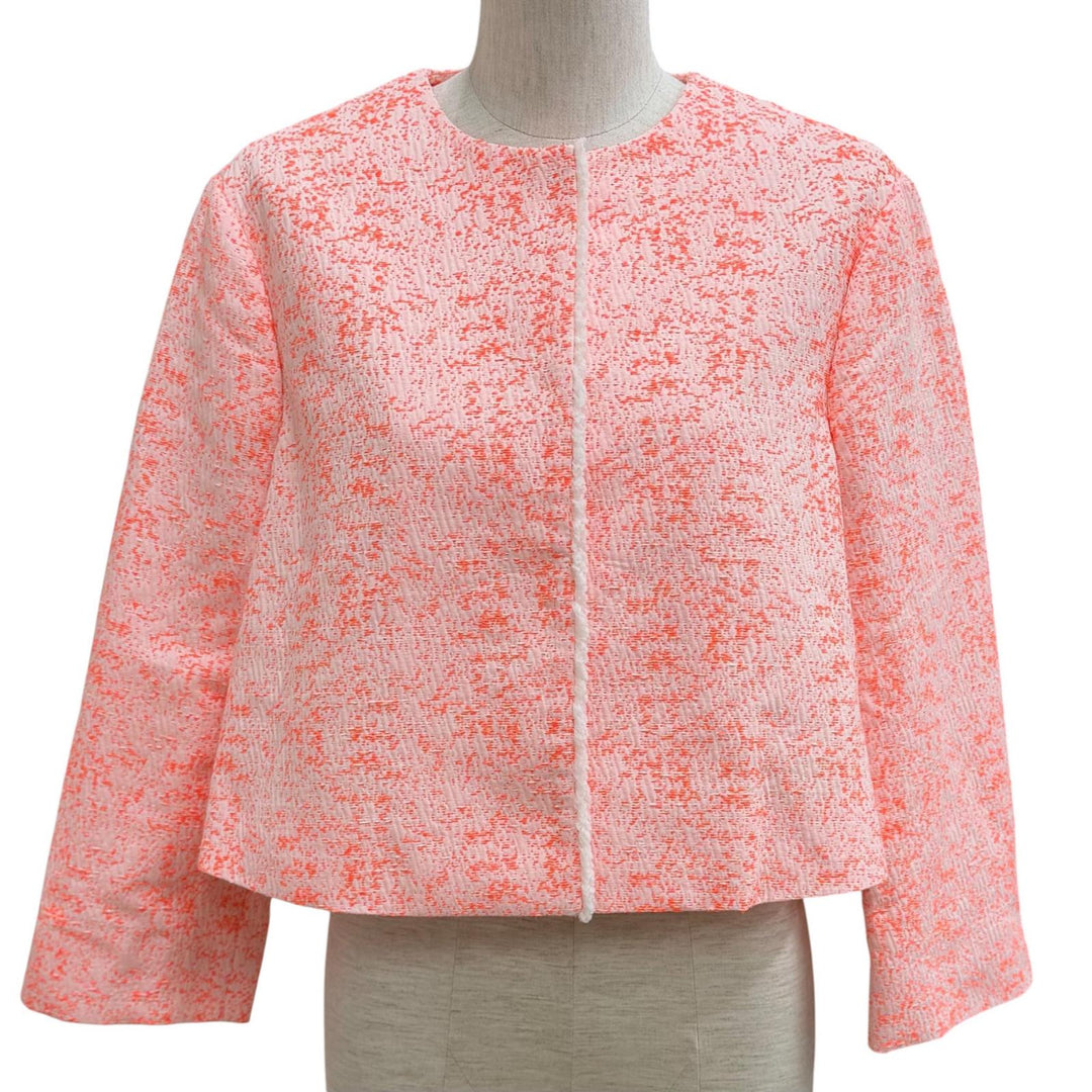 Excellent Christian Dior collarless jacket Overall handle cotton 42 4C21232F1312