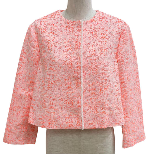 Excellent Christian Dior collarless jacket Overall handle cotton 42 4C21232F1312
