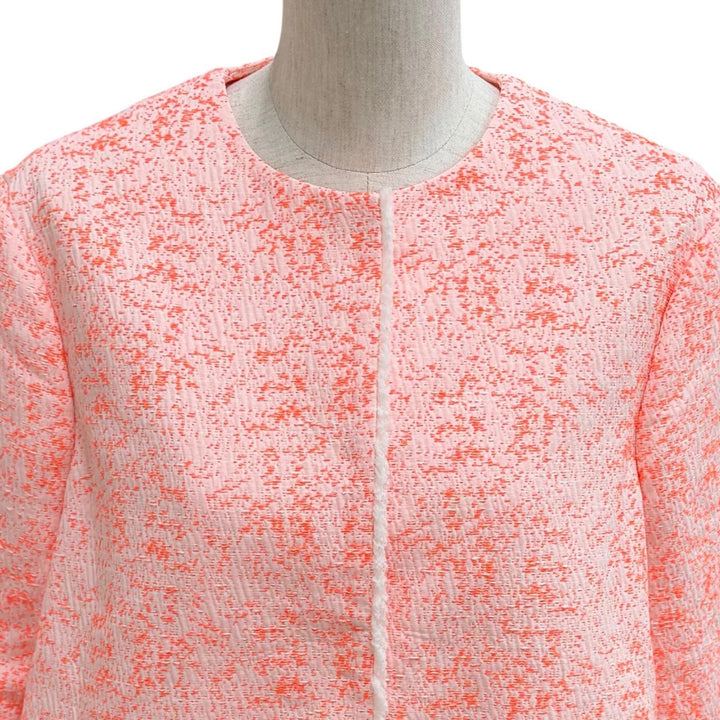 Excellent Christian Dior collarless jacket Overall handle cotton 42 4C21232F1312