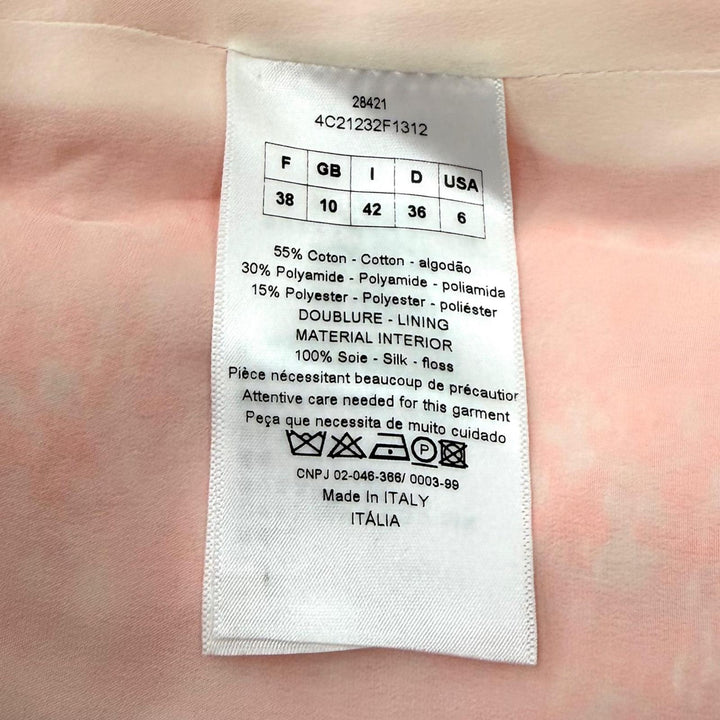 Excellent Christian Dior collarless jacket Overall handle cotton 42 4C21232F1312