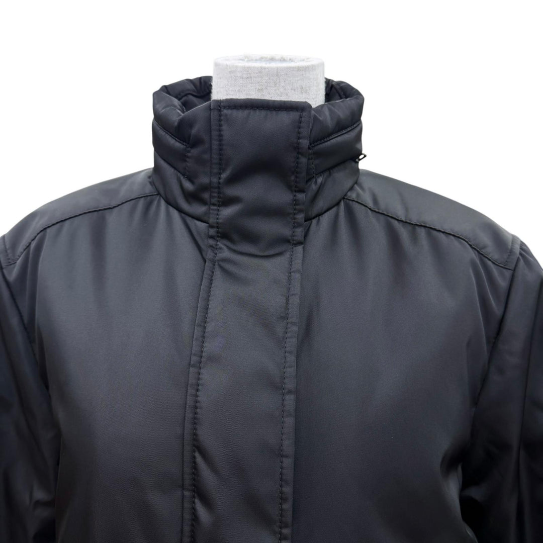 Excellent PRADA Re-Nylon padded zip-up jacket black Women 36 DNA99R S231 1WQ8