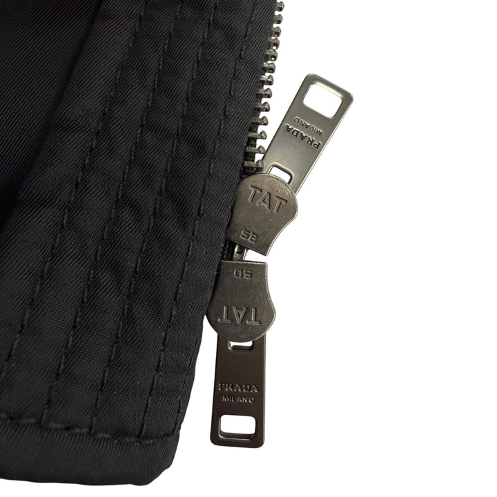 Excellent PRADA Re-Nylon padded zip-up jacket black Women 36 DNA99R S231 1WQ8