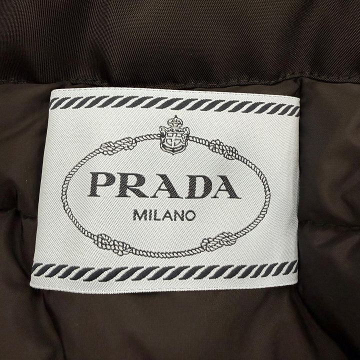 Excellent PRADA Re-Nylon padded zip-up jacket black Women 36 DNA99R S231 1WQ8