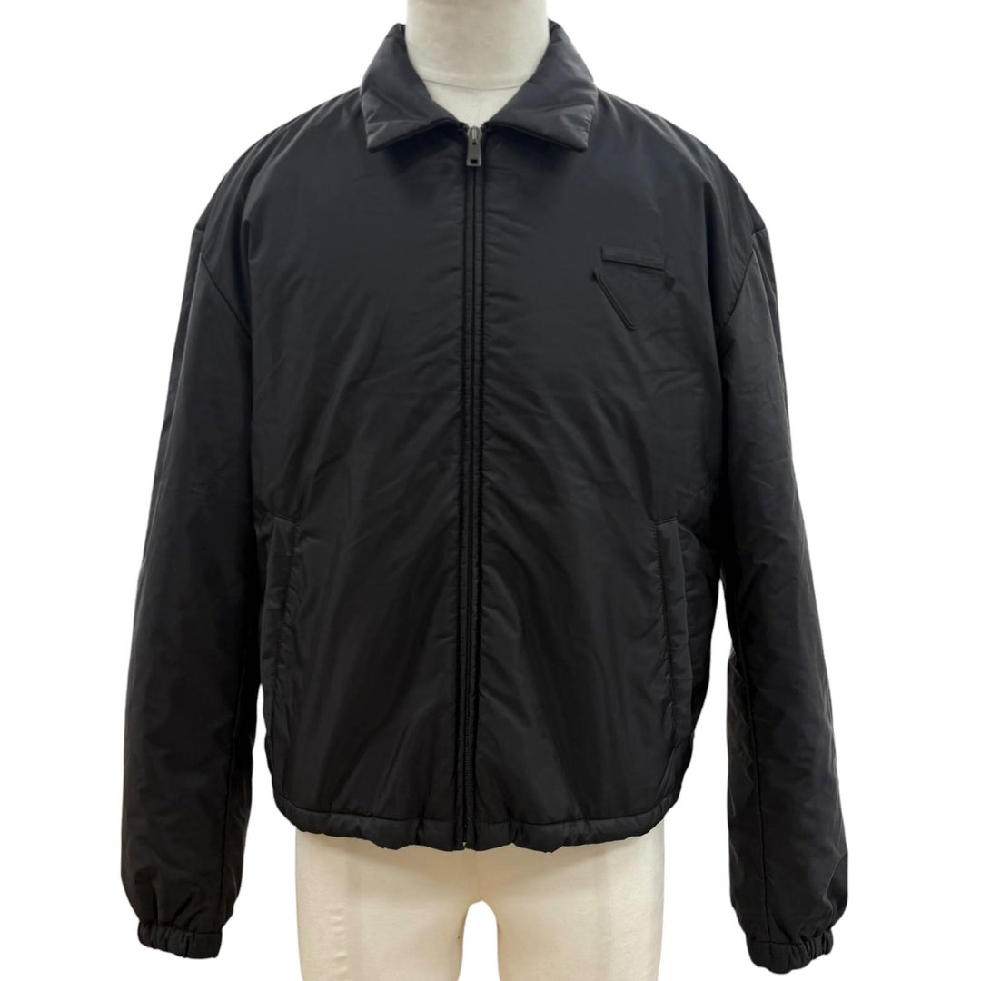 Great PRADA Jacket Zip-up, padded black Nylon mens XS SGC912 S000 1W09