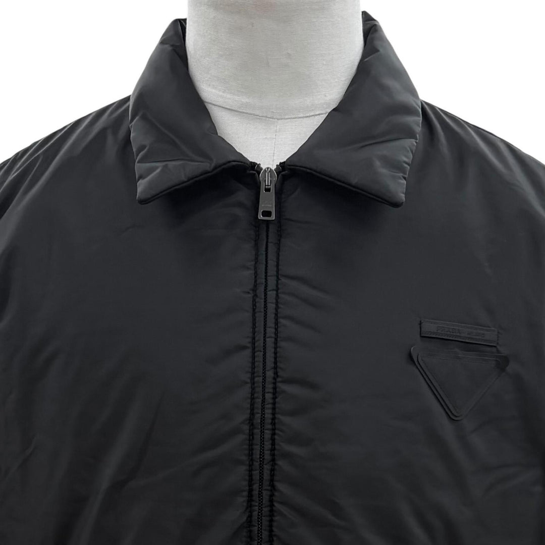 Great PRADA Jacket Zip-up, padded black Nylon mens XS SGC912 S000 1W09