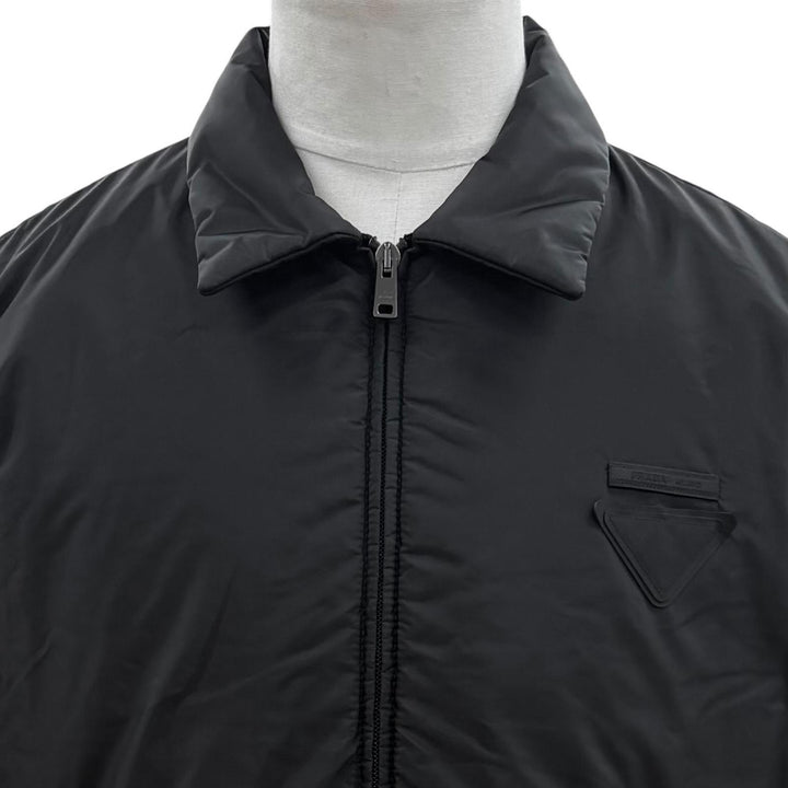 Great PRADA Jacket Zip-up, padded black Nylon mens XS SGC912 S000 1W09