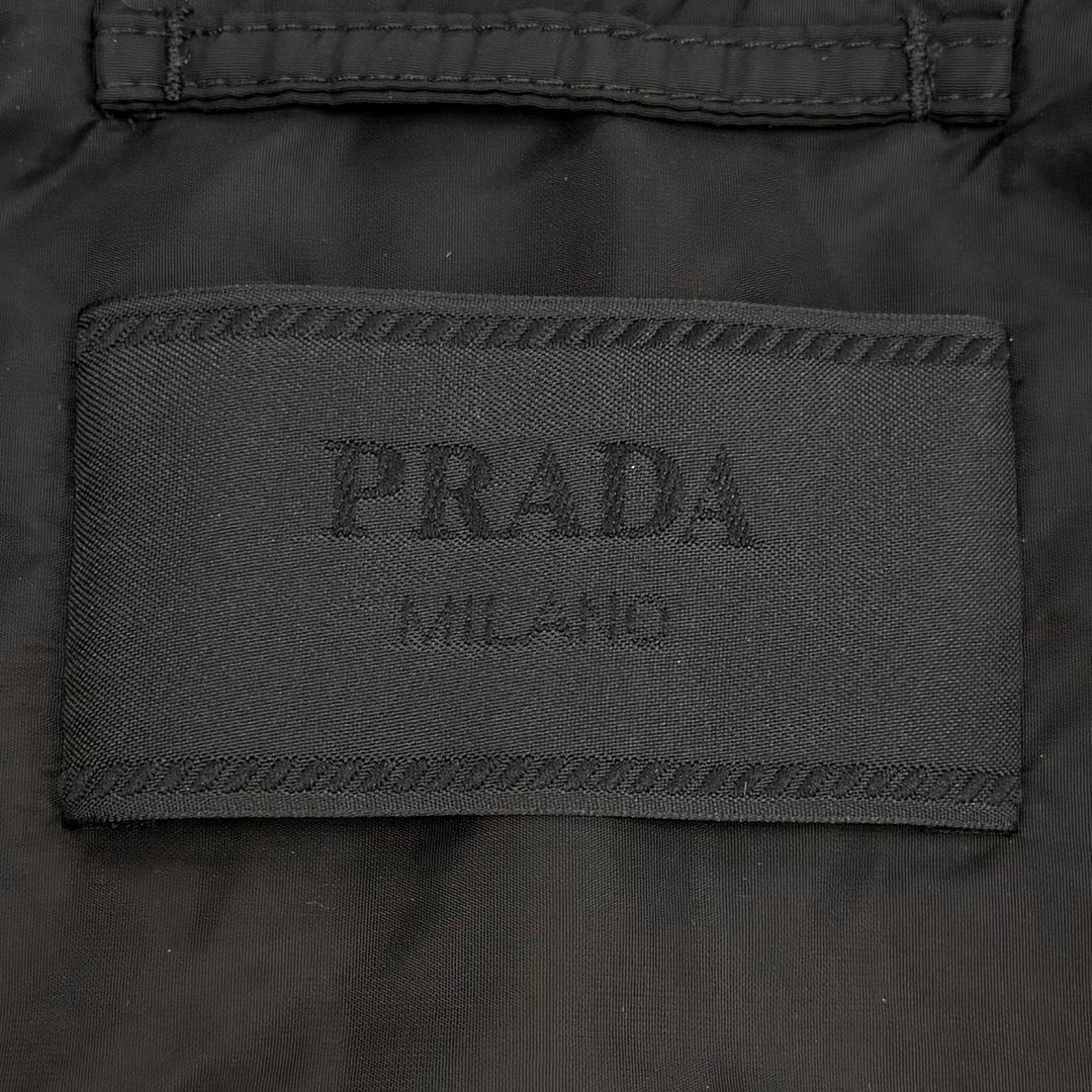 Great PRADA Jacket Zip-up, padded black Nylon mens XS SGC912 S000 1W09