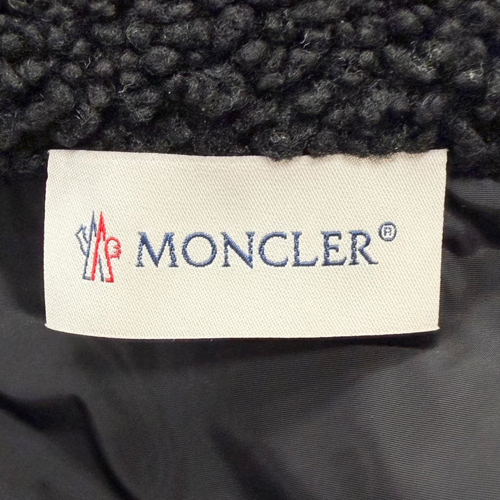 Excellent MONCLER Blouson FELPA APERTA CON ZIP Bore fleece black