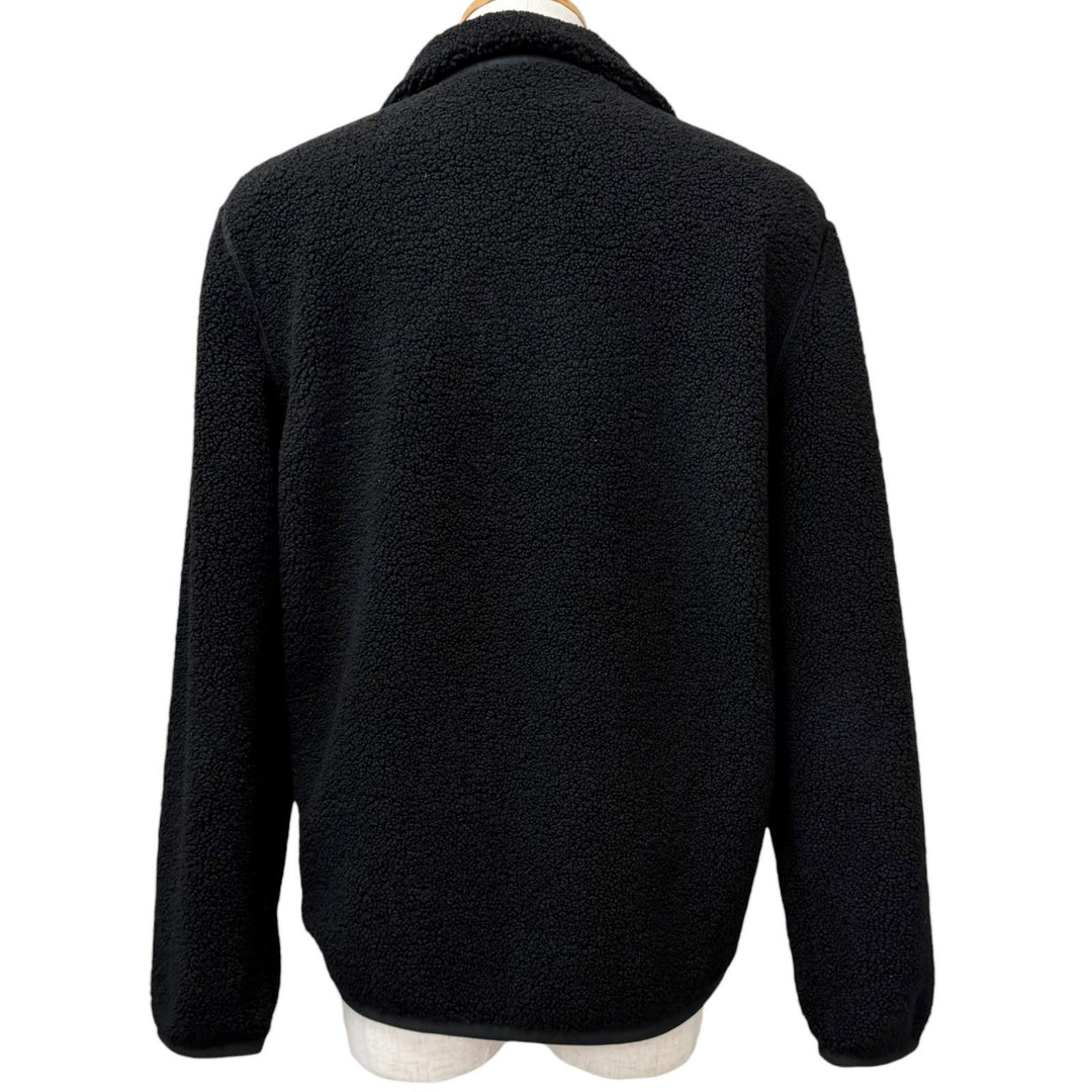 Excellent MONCLER Blouson FELPA APERTA CON ZIP Bore fleece black