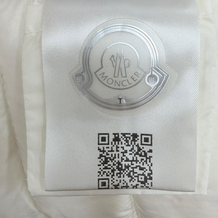 Great MONCLER Down vest CAMICA Lightweight with logo patch white Nylon Women 40