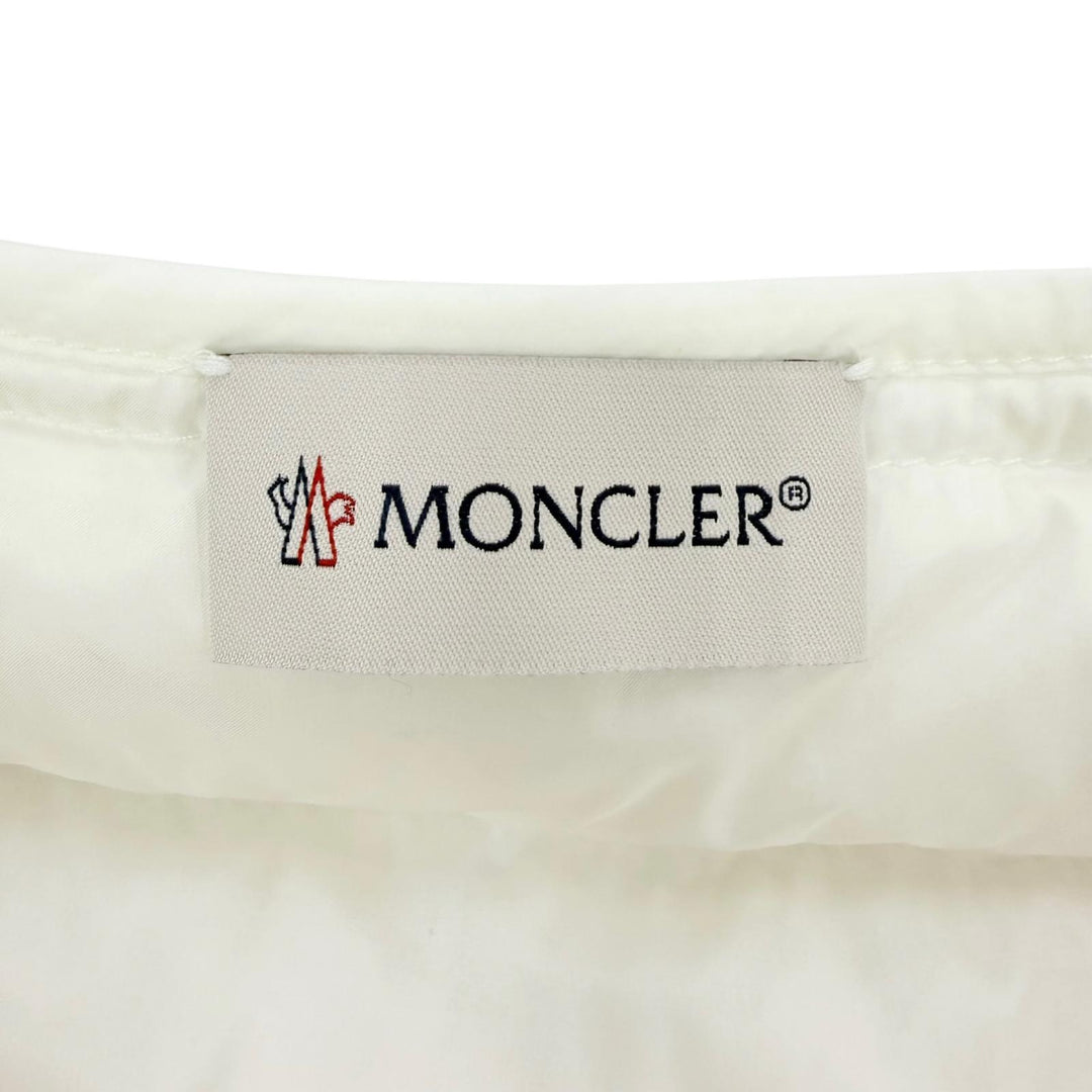 Great MONCLER Down vest CAMICA Lightweight with logo patch white Nylon Women 40