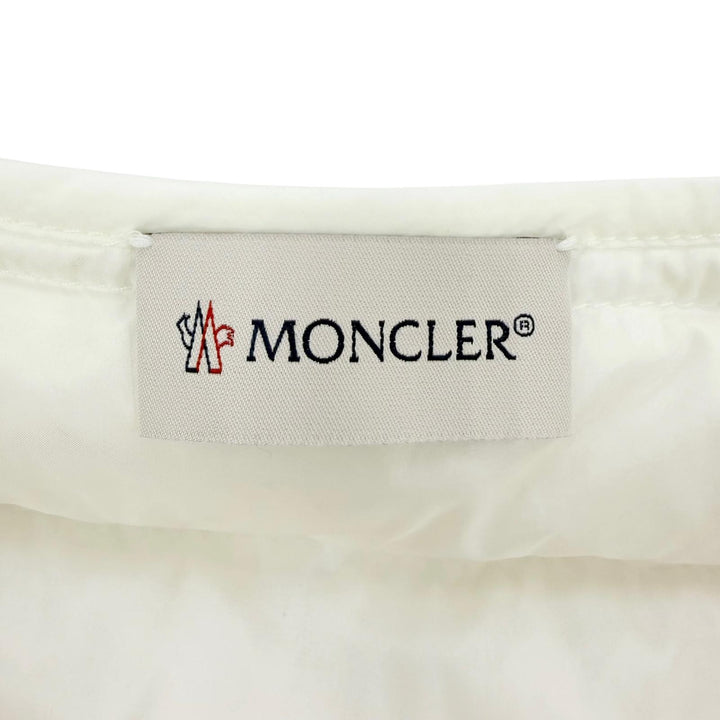Great MONCLER Down vest CAMICA Lightweight with logo patch white Nylon Women 40