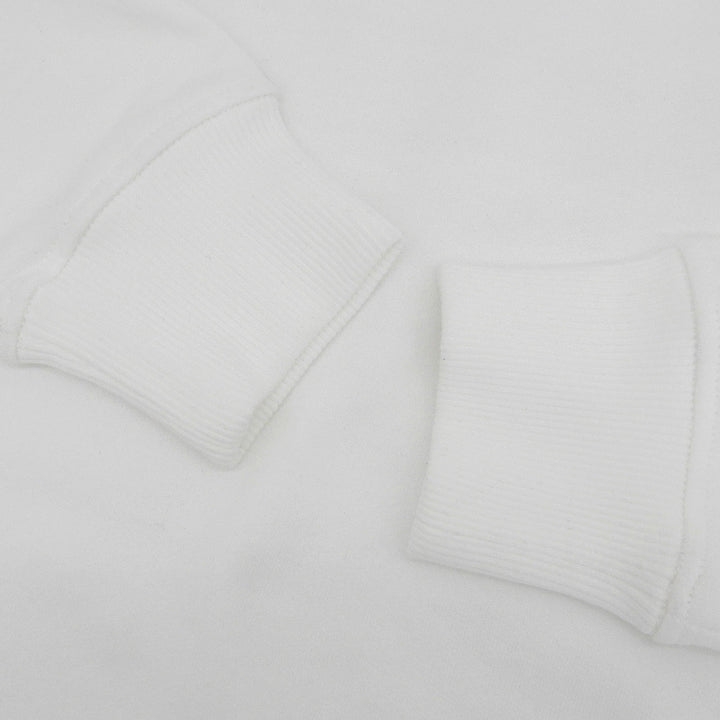 Excellent DIESEL sweat D logo embroidered crew neck white cotton mens XS
