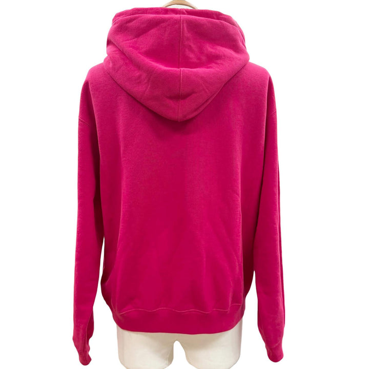 Pristine GUCCI hoodie Logo print pullover pink cotton mens XS 674900 XJD22