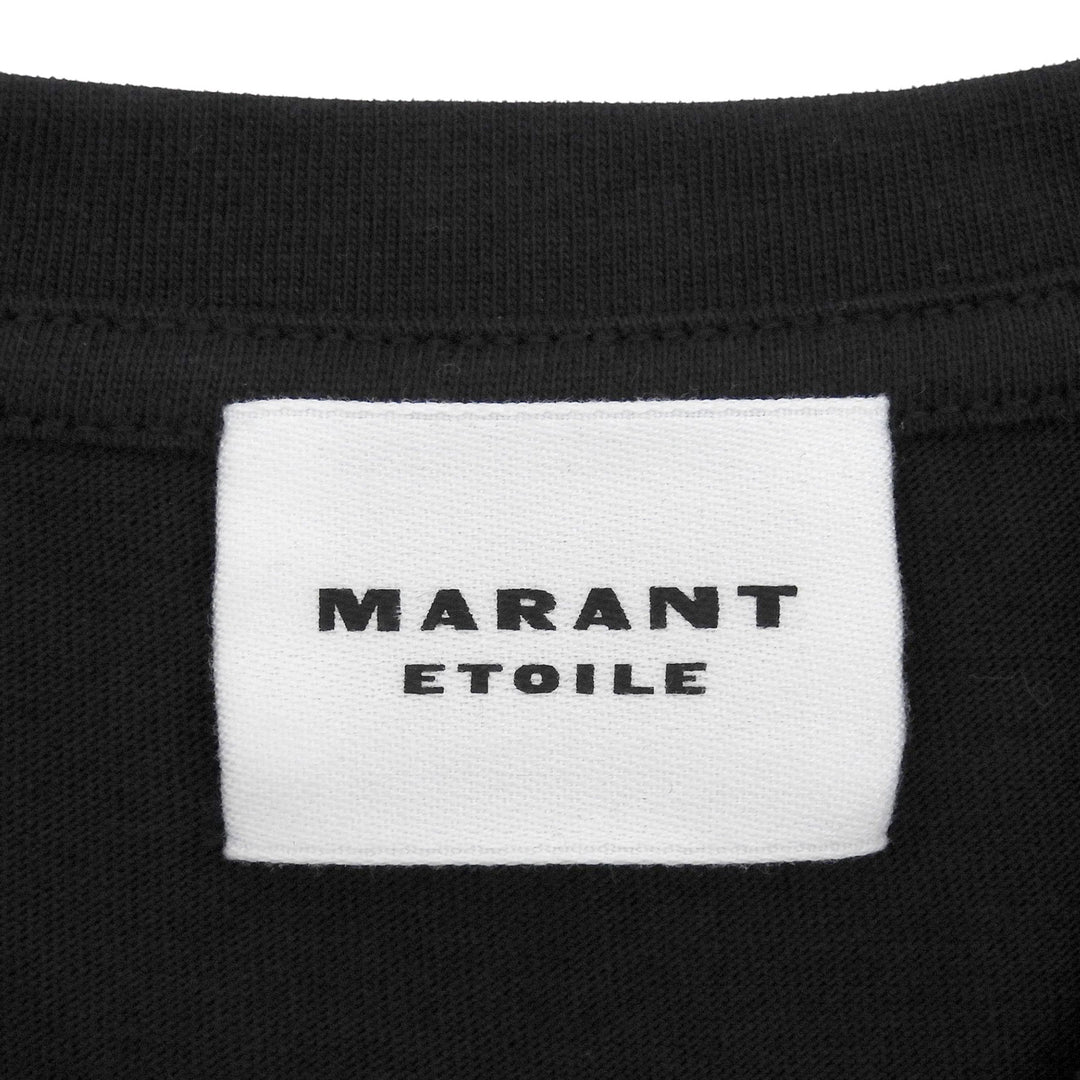 Pristine Marant Etoile Short sleeve T-shirt logo print crew neck black Women S