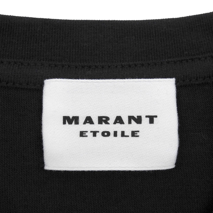 Pristine Marant Etoile Short sleeve T-shirt logo print crew neck black Women S