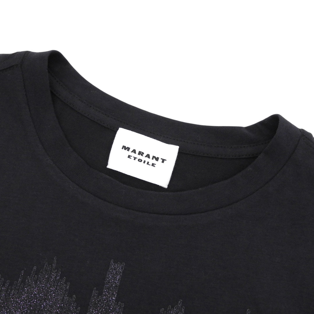 Pristine Marant Etoile Short sleeve T-shirt logo print crew neck black Women M