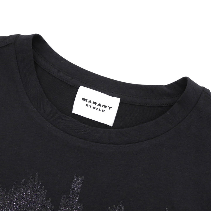 Pristine Marant Etoile Short sleeve T-shirt logo print crew neck black Women M