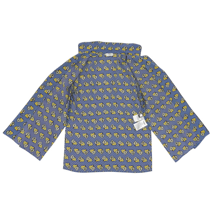 Excellent FENDI Long sleeve shirt Logo embroidery, all-over print, 38 FS6993