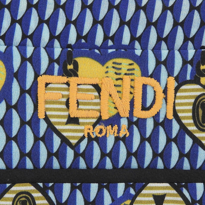 Excellent FENDI Long sleeve shirt Logo embroidery, all-over print, 38 FS6993