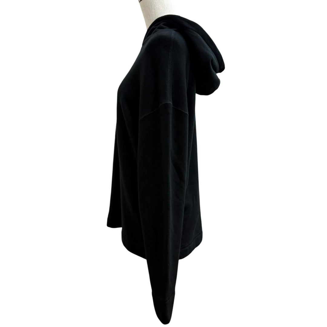 Great THE ROW hoodie Plain Hoodie Sweatshirt black cotton Women XS AP405
