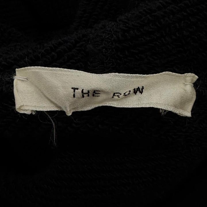 Great THE ROW hoodie Plain Hoodie Sweatshirt black cotton Women XS AP405