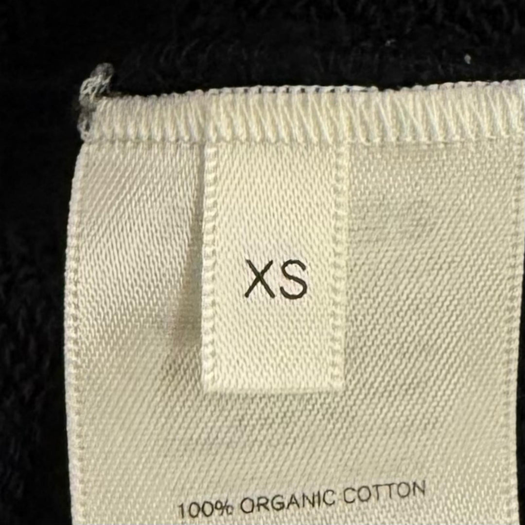 Great THE ROW hoodie Plain Hoodie Sweatshirt black cotton Women XS AP405