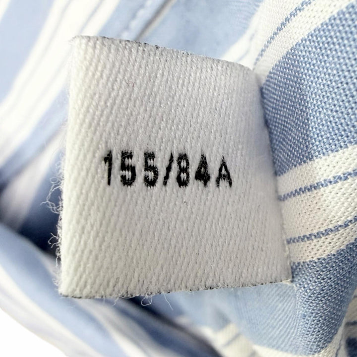 Excellent COACH Long sleeve shirt Cherry logo embroidery stripe blue CI396