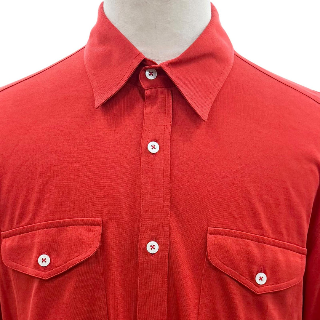 Excellent LOUIS VUITTON Long sleeve shirt Red cotton mens 42