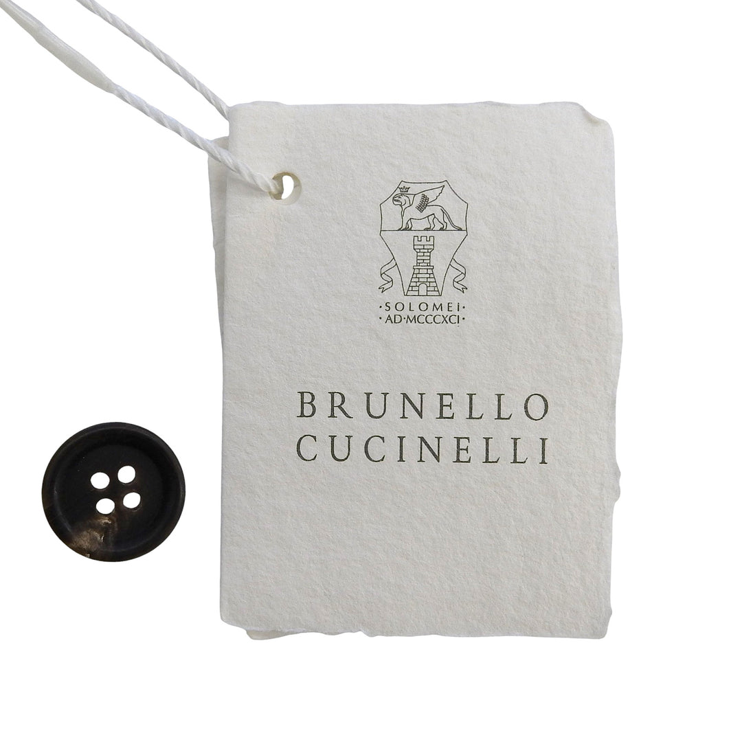 Pristine Brunello Cucinelli Best V-neck, front button black Viscose Women 40