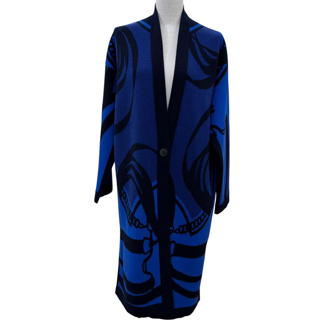 Excellent HERMES cardigan LA PROMENADE DU MATIN Morning walk cashmere 34