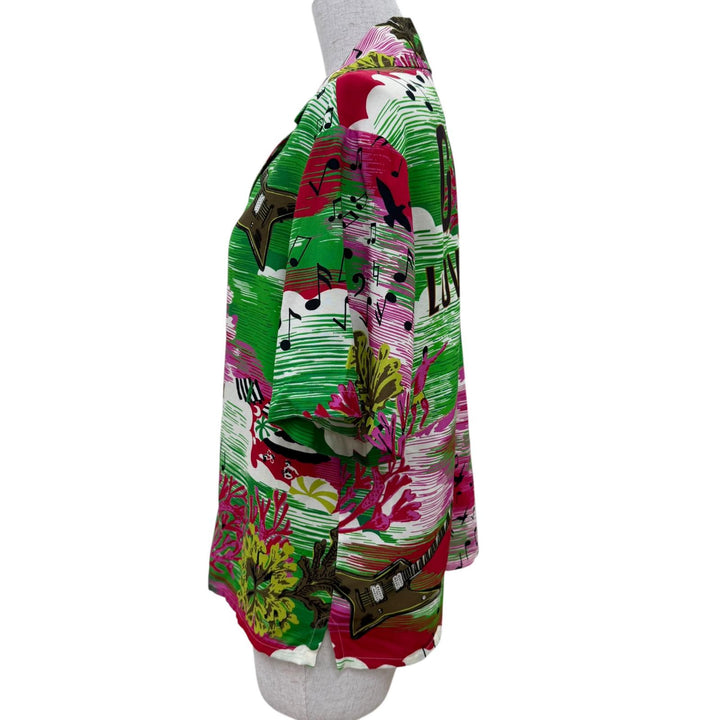 Excellent GUCCI Short sleeve shirt Logo and all-over print design tops 36 703607
