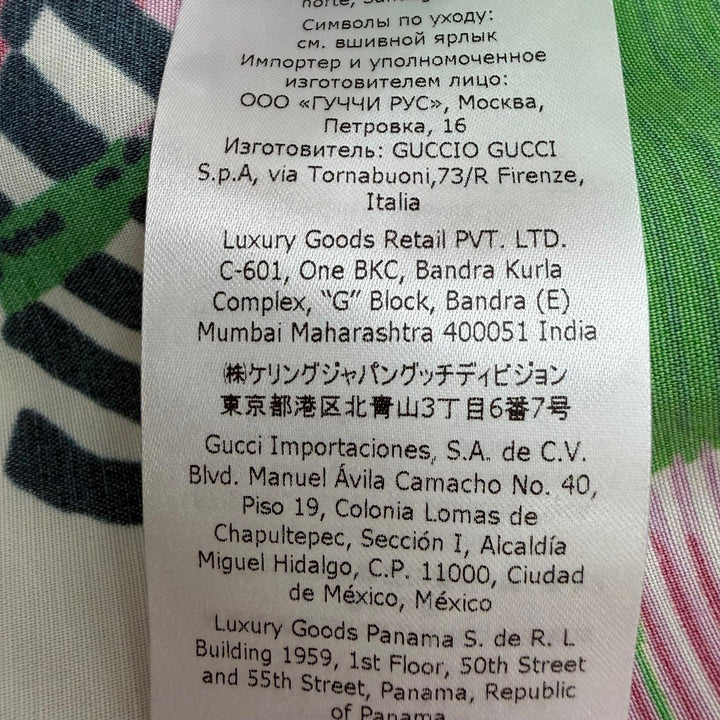 Excellent GUCCI Short sleeve shirt Logo and all-over print design tops 36 703607