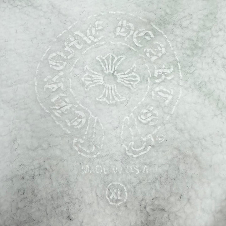 Good CHROME HEARTS hoodie Stencil print hooded pullover white cotton mens XL