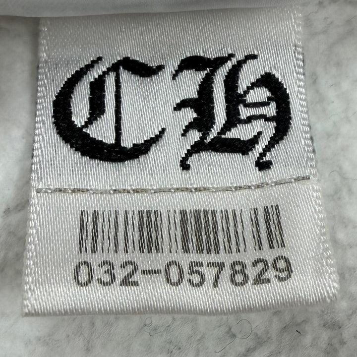 Good CHROME HEARTS hoodie Stencil print hooded pullover white cotton mens XL