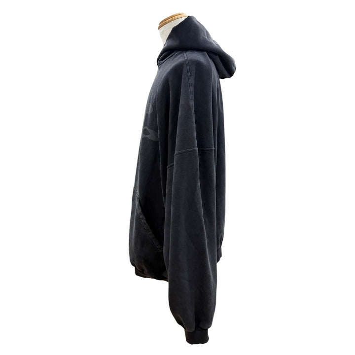 Great BALENCIAGA hoodie Black series cotton mens M 803265