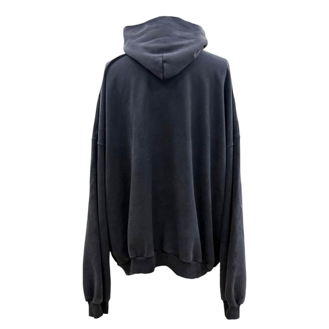 Great BALENCIAGA hoodie Black series cotton mens M 803265