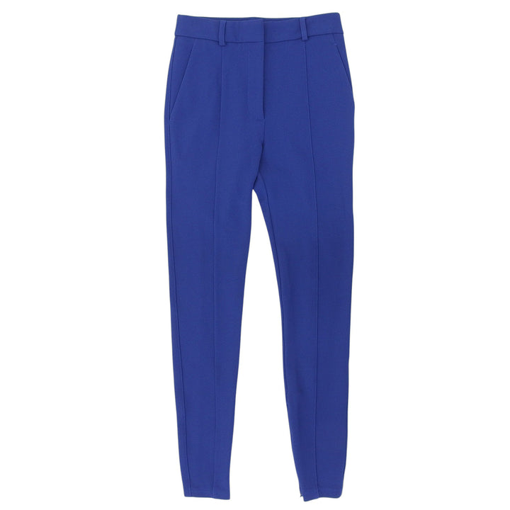 Pristine BURBERRY slacks Hem zipper skinny pants blue Rayon Women 34 80394151