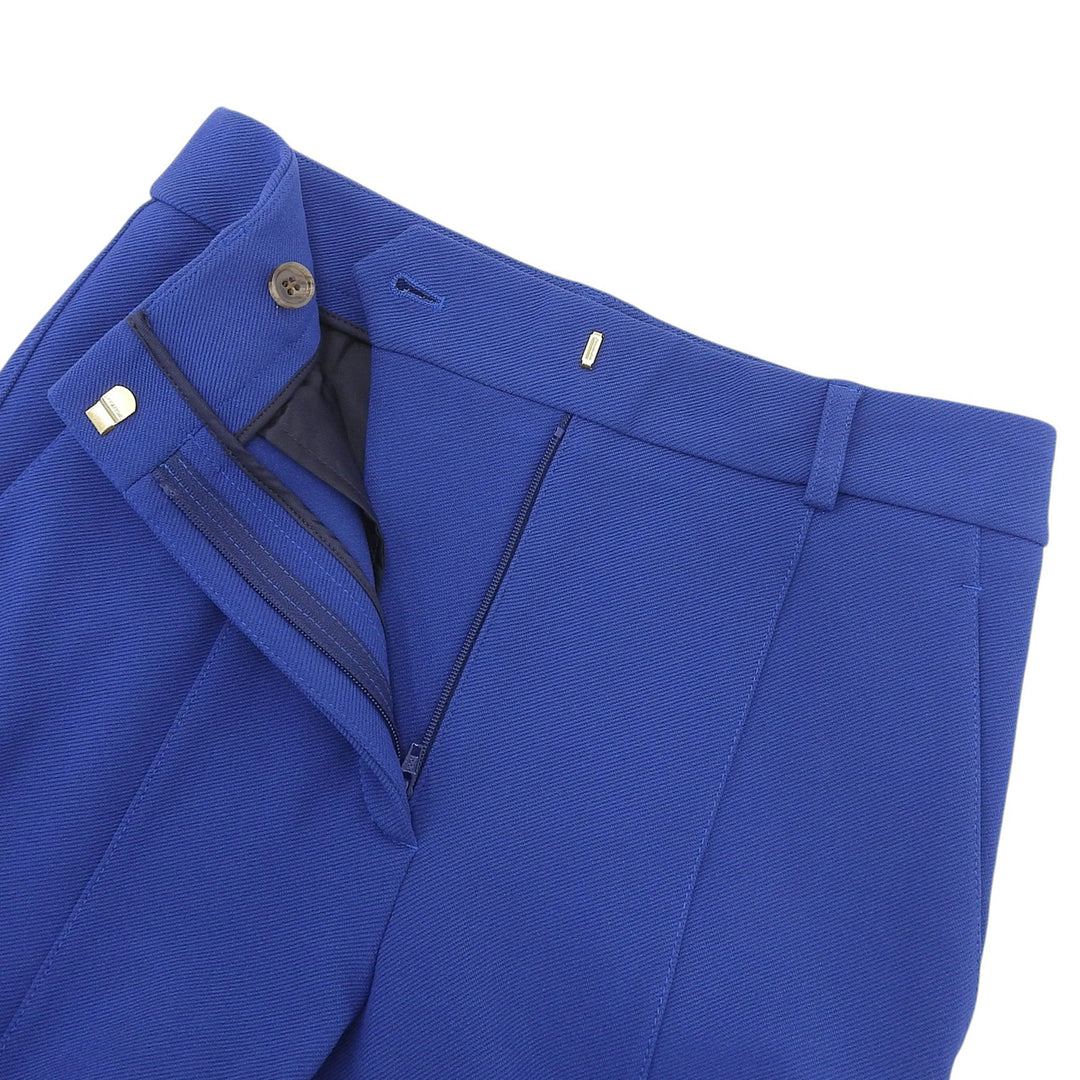 Pristine BURBERRY slacks Hem zipper skinny pants blue Rayon Women 34 80394151