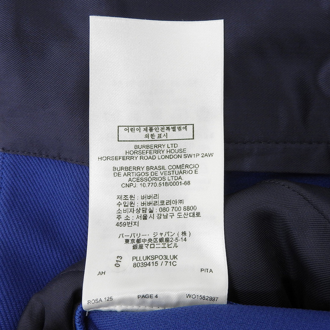 Pristine BURBERRY slacks Hem zipper skinny pants blue Rayon Women 34 80394151
